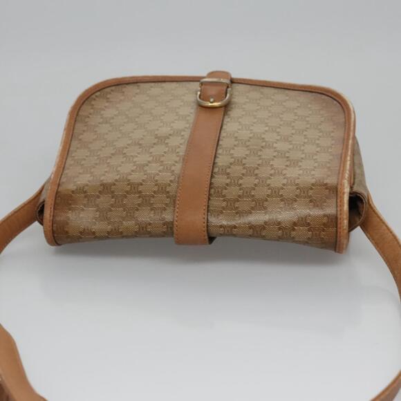 CELINE Macadam Canvas Shoulder Bag Beige - Picture 6 of 13